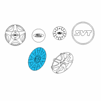 OEM 2006 Ford Focus Wheel Cap Diagram - 6S4Z-1130-A