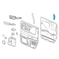 OEM 2022 Chevrolet Express 3500 Front Molding Diagram - 84682290