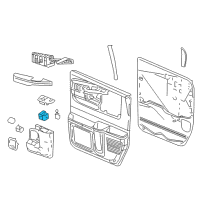 OEM 2010 GMC Savana 1500 Window Switch Diagram - 10386883