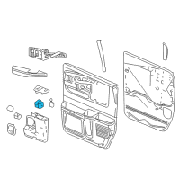 OEM Chevrolet Express 1500 Window Switch Diagram - 10386883