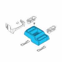 OEM 2020 Ford F-350 Super Duty Floor Console Diagram - HC3Z-25045A36-AA