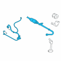 OEM 2011 Lexus GS350 ACTUATOR Assembly, Rear STABILIZER Control Diagram - 48870-30010