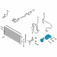 OEM Lincoln MKX Compressor Assembly Diagram - F2GZ-19703-B