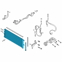 OEM 2020 Ford Fusion Condenser Diagram - HS7Z-19712-C