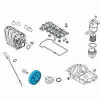 OEM 2020 Kia Rio PULLEY-DAMPER Diagram - 231242M000