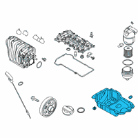 OEM 2022 Hyundai Accent Pan Assembly-Engine Oil Diagram - 21510-2M000