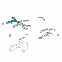 OEM Lexus GS300 Bracket, Front Stabilizer, NO.1 RH Diagram - 48809-30041