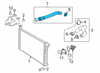 OEM 2022 GMC Savana 2500 Lower Hose Diagram - 84148190