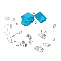 OEM 1997 BMW 540i Intake Silencer Diagram - 13-71-1-436-623