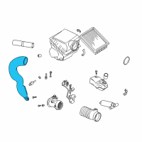 OEM 2000 BMW 540i Air Channel Diagram - 13-71-1-437-631