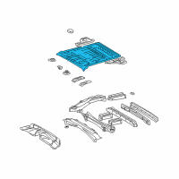 OEM Toyota RAV4 Rear Floor Pan Diagram - 58311-42902