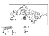 OEM 2020 Cadillac XT4 Front Bracket Bolt Diagram - 11588737
