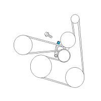 OEM 2008 Nissan Altima TENSIONER Assembly Auto Diagram - 11955-JA80A