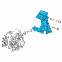 OEM Cadillac CT5 Bracket Diagram - 12700972