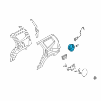 OEM Kia Borrego Sealing-Fuel Filler Diagram - 815952J000