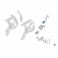 OEM 2013 Kia Sorento Opener Assembly-Fuel Filler Diagram - 957202J000