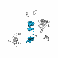 OEM 2017 Chevrolet Equinox Air Cleaner Assembly Diagram - 84066771