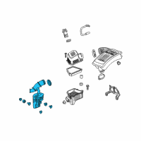 OEM 2017 Chevrolet Equinox Intake Duct Diagram - 23497383