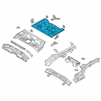 OEM Hyundai Veloster N Panel Assembly-Rear Floor, Rear Diagram - 65513-J3000