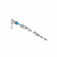 OEM 2000 Dodge Avenger FLANGE-Outer Cv Joint Diagram - MR446052