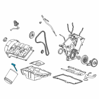 OEM 2001 Mercury Sable Dipstick Diagram - YS2Z-6750-CA