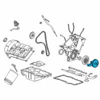 OEM 1996 Mercury Sable Pulley Diagram - 1F1Z-6A312-AA