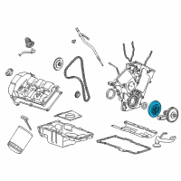 OEM 1996 Mercury Sable Vibration Damper Diagram - XF1Z-6316-AA