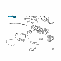 OEM 2014 Cadillac XTS Turn Signal Lamp Diagram - 22839642