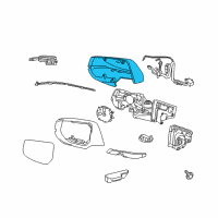 OEM 2018 Cadillac XTS Mirror Cover Diagram - 22839659