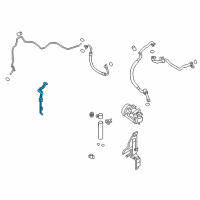 OEM 2013 Nissan Altima Pipe Cooler CONDENSER To Tank Diagram - 92446-3TA0A