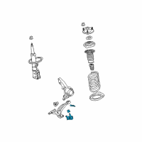 OEM 2021 Lexus RX350 Front Lower Suspension Ball Joint Assembly, Right Diagram - 43330-49165