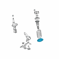OEM 2013 Lexus RX350 Insulator, Front Coil Spring Diagram - 48158-0E040
