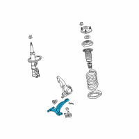 OEM Lexus RX350L Front Suspension Lower Control Arm Sub-Assembly, No.1 Left Diagram - 48069-0E050