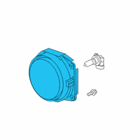 OEM Hummer H3 Fog Lamp Diagram - 15780128