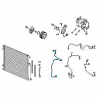 OEM 2021 Honda Civic Pipe Complete, Receive Diagram - 80341-TBA-A01