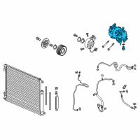 OEM 2016 Honda Civic Compressor Comp Diagram - 38810-5BA-A03