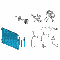 OEM 2021 Honda Civic W-CONDENSER ASSY Diagram - 80100-TBA-A02