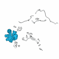 OEM Lincoln Turbocharger Diagram - DL3Z-6K682-F
