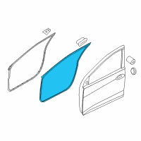 OEM 2016 Hyundai Elantra Weatherstrip Assembly-Front Door Side LH Diagram - 82130-3Y000