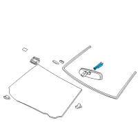 OEM 2009 Lexus GS450h Cover, Inner Rear View Diagram - 87818-30020