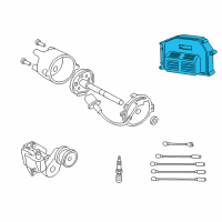 OEM 1998 Dodge Dakota Engine Controller Module Diagram - R6046319AF