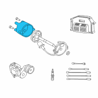 OEM 1997 Jeep Wrangler Cap-Distributor Diagram - 53006152AB