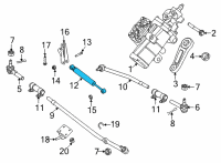 OEM Ford Steering Damper Diagram - 8C2Z-3E651-B