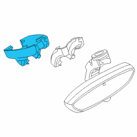 OEM 2010 BMW M6 Set Of Covers Mirror Baseplate Diagram - 51-16-7-161-083