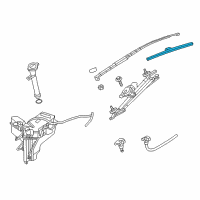 OEM 2020 Nissan Pathfinder Blade Assembly-Windshield WIPER No 1 Diagram - 28890-3JA2D