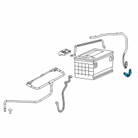 OEM Saturn Ion Cable Asm, Battery Negative(Underhood/Engine Ground To Frame) Diagram - 10376389