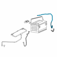 OEM Saturn Ion Cable Asm, Battery Positive(Trunk/Attchd To Battery) Diagram - 22689877