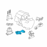 OEM 2011 Honda CR-Z Bracket, Transmission Mounting (Mt) Diagram - 50650-SZT-003