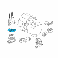 OEM 2014 Honda CR-Z Bracket, Engine Side Mounting Diagram - 50620-SZT-003