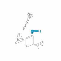 OEM Honda Fit Sensor Assembly, Crank Diagram - 37500-RAA-A01